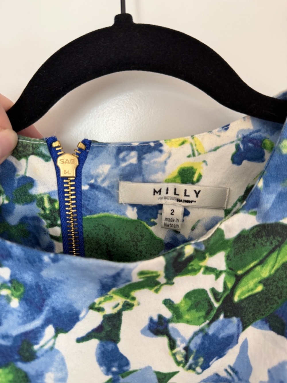 BLUE FLORAL DRESS - Picture 3 of 3